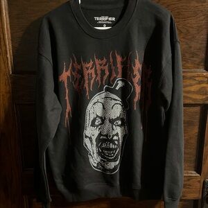 Terrifier Rhinestone Crewneck Sweatshirt, Size M, EUC
